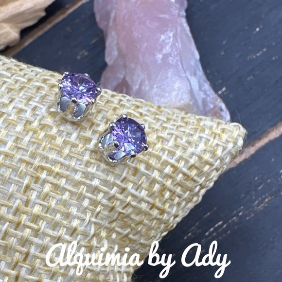 Alquimia by Ady Purple Earrings - Picture 1 of 1